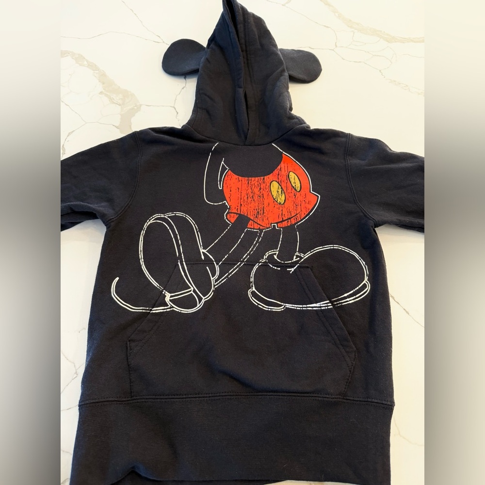 Disney Parks Mickey Mouse hoodie. Kids size small, black